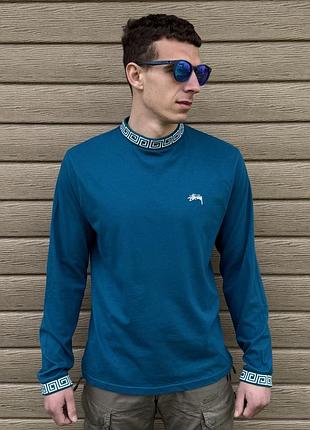 Оригінальний stüssy spiral collar long sleeve mock neck лонгслів m