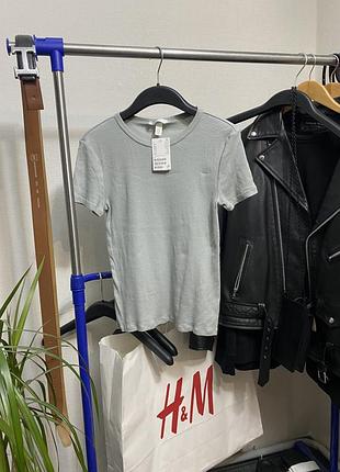 Футболка бавовняна h&m ( 12605561 ) в рубчик