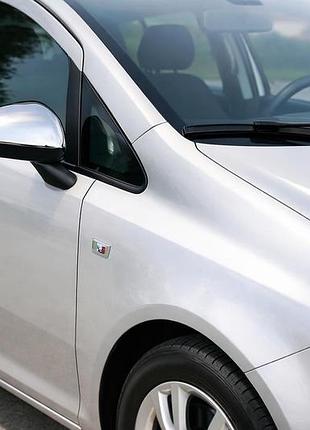 Накладки на зеркала (2 шт., нержавейка) для opel corsa d 2007-2014 гг