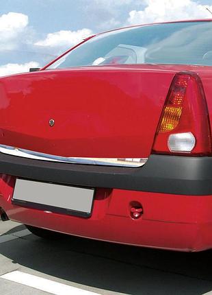 Накладка нижньої кромки кришки багажника (нерж.) для dacia logan i 2005-2008 рр