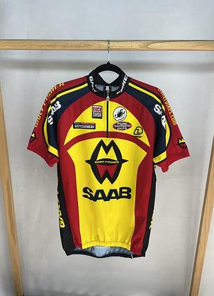 Вінтажна велоджерсі castelli gary fisher saab rockshox shimano