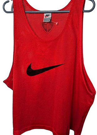 Винтажная майка-сетка nike team scrimmage vest / vintage nike big swoosh y2k