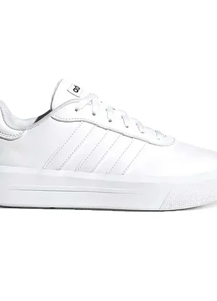 Кроссовки женские adidas court platform белые