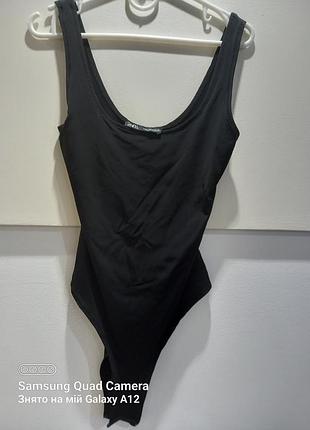 Новое молодежное боди zara ткань эластичная тянется "масло"