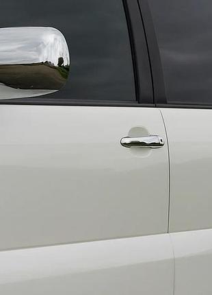 Накладки на ручки (4 шт., нерж.) omsaline, італійська нержавійка для toyota land cruiser prado 120 2002-2009 рр