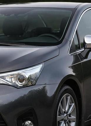 Накладки на зеркала (2 шт, нержавеющая сталь) для toyota avensis 2009-2018 гг