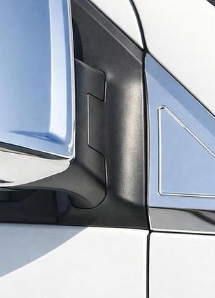Накладка біля дзеркал (2 шт., нерж) omsaline - італійська нержавійка для volkswagen crafter 2006-2016 рр