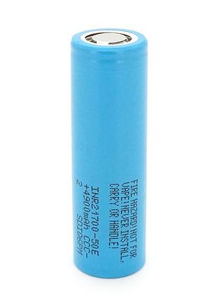 Аккумулятор 21700 li-ion samsung inr21700-50e 4900mah, 10a, 4.2/3.6/2.5v, blue