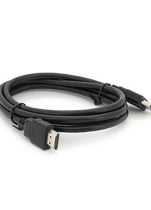 Кабель merlion hdmi-hdmi high speed 1.5m, v1.4, od-5.0mm, круглый black, коннектор black, (пакет) q500