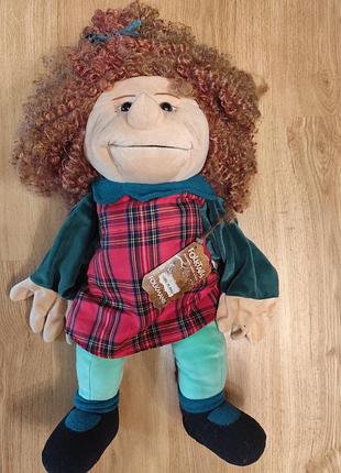 Винтажная кукла folkmanis girl with red hair размером 24 дюйма с етикеткою.