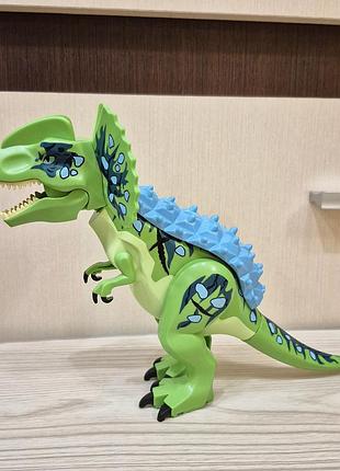 Великий динозавр дилофозавр зелений, 29 см jurassic world