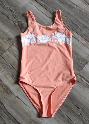 Яскравий суцільний купальник primark на дівчинку, розмір 10-11 років (146 см)
