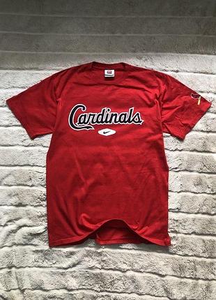 Nike team (m) vintage cardinals тишка футболка красная оригинал винтаж