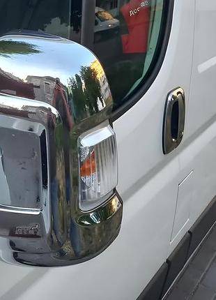 Накладки на зеркала (2 шт, пластик) для fiat ducato 2006-2025 гг