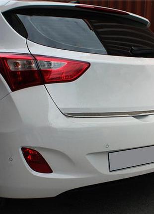 Накладка на багажник (hb, нержавейка) для hyundai i-30 2012-2017 гг