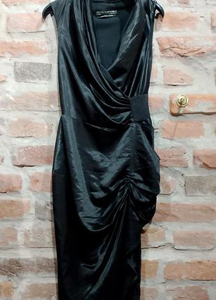 Структурное платье с драпировкой от allsaints