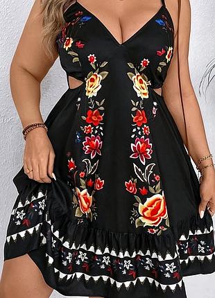 🥰 сукня в квітковий принт shein 2xl