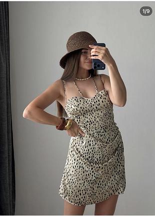 Сукня zara сатинова розмір м