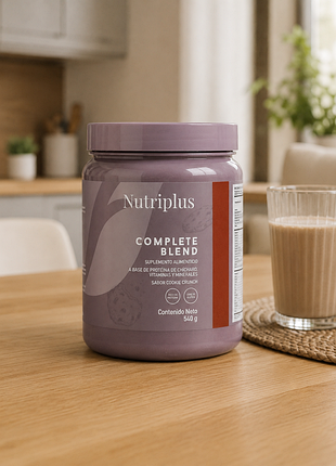 Протеиновый коктейль nutriplus complete blend cookie crunch 540 г – белковый коктейль для контроля веса, витамины и минералы