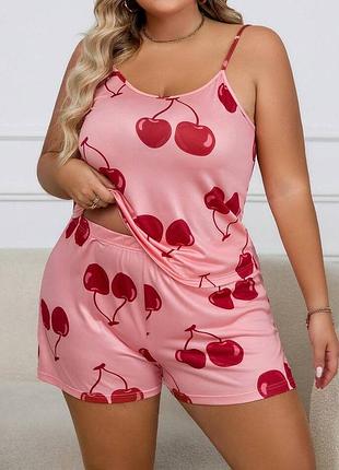🥰піжама в вишеньки 2xl