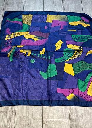 Винтажный шелковый платок picasso silk italy