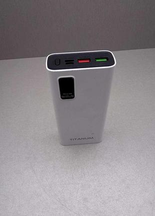 Универсальный внешний аккумулятор повербанк б/у titanum 727s 20000mah 22.5w
