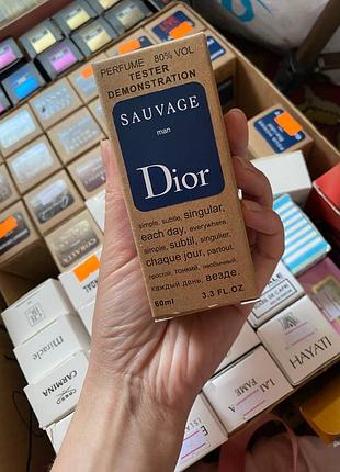 Мужской тестер dior sauvage 60ml