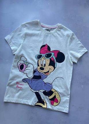 Футболка на девочку хлопковая minnie mouse от primark, р.116 см (5-6 лет)
