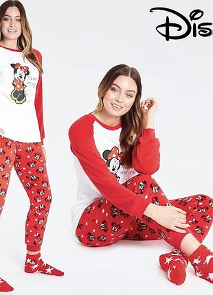 Шикарна ідеальна плюшева жіноча піжама disney s/m мікі домашній костюм