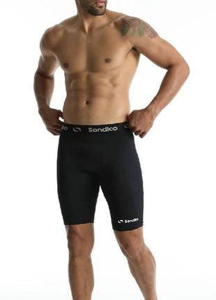 Компрессионные шорты sondico core 6 base layer с эластичным поясом и фирменным логотипом роз. 3xl