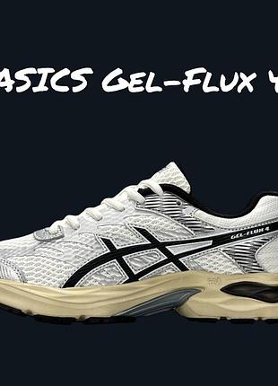 Asics gel-flux 4 white silver beige