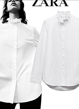 Рубашка из поплина zara