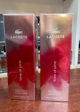 Touch of pink lacoste 90 мл жіночі оригінал