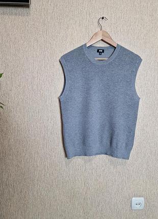 Стильний в'язаний жилет, жилетка uniqlo, оригінал, унісекс