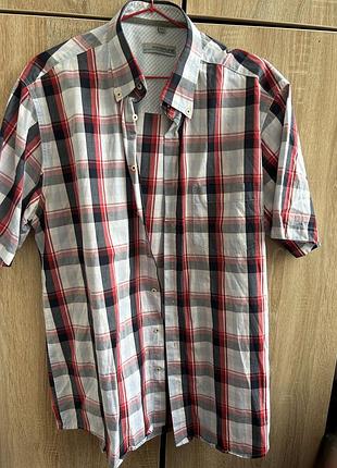 Котонова сорочка waterline casuals р-р l-xl, комір 41/42