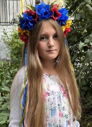 Вінок український з квітами двосторонній
