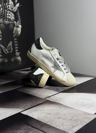 Golden goose superstar silver/голден гусь суперстар серебряные 36 37 38 39 40
