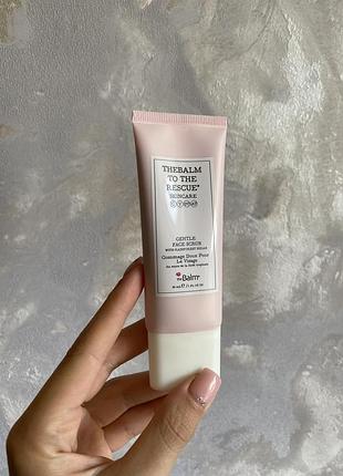 Ніжний скраб для обличчя thebalm to the rescue gentle face scrub
