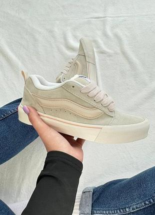 Кеды женские vans knu skool beige