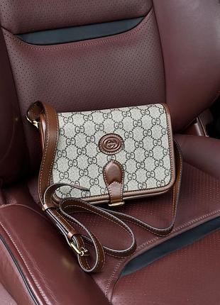 Сумка гуччи mini shoulder bag with interlocking g