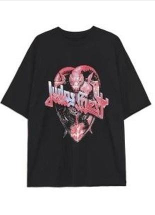 Футболка cropp x judas priest (размер s), рок мерч унисекс