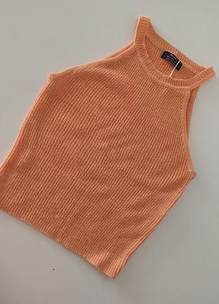 Топ bershka помаранчевий