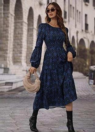 Ярусне з красивими рукавами плаття 👗
