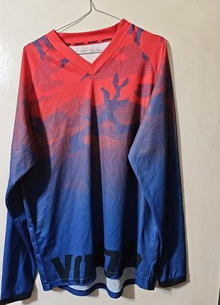 Яркий спортивный лонгслив voodoo hockety (xl) оригинал джерси кофта цвет градиент