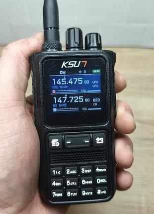 Портативная рация ksun tfsi 10вт: мультидиапазонная рация с bluetooth, type-c зарядкой и авиационным диапазоном (новая)