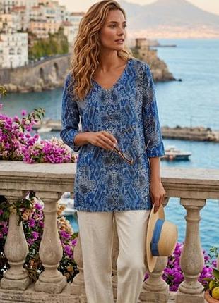 Стильная удлиненная туника блузка блуза лонгслив marks & spencer англия 16(44) р-р бренд оригинал