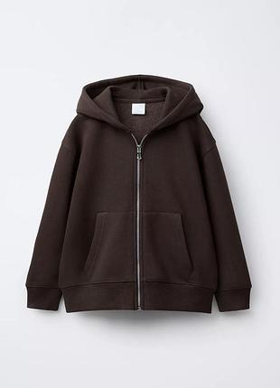 Шоколадні худі на замочку zara 131, 140 см
