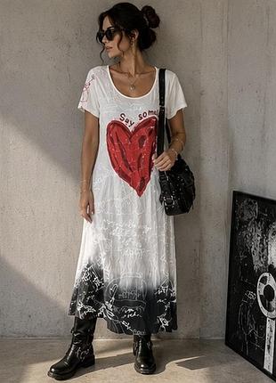 Сукня плаття серце desigual
