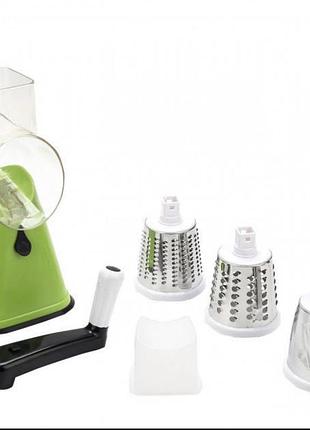 Терка, овочерізка - мультислайсер для овочів і фруктів kitchen master tabletop drum grater