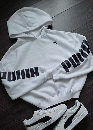 Худи белое puma 6